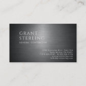 Aannemer Metallic QR Code Visitekaartje (Voorkant)