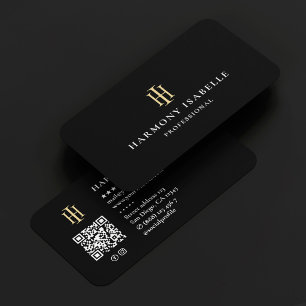 Aannemer Monogram Logo Bouw Zwart Visitekaartje