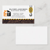 Aannemer reparatie | Bouwkraan Visitekaartje (Voorkant / Achterkant)