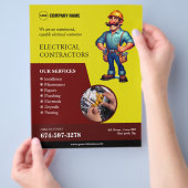 Aannemers voor elektrische apparaten flyer (Hand)