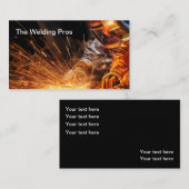 Aannemers voor lasconstructies visitekaartje (Voorkant / Achterkant)