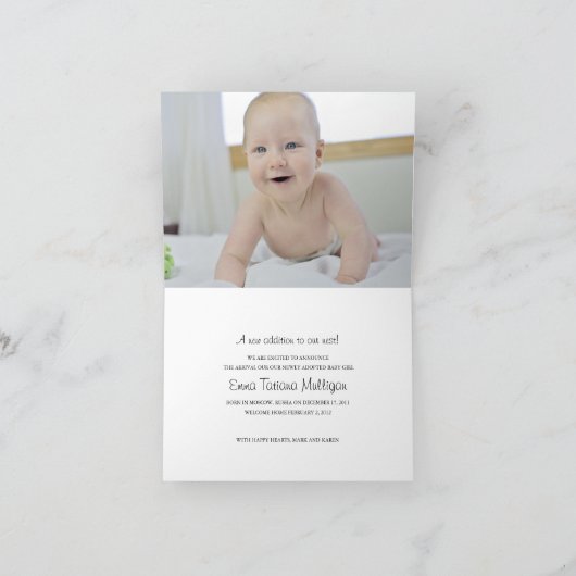 Aanneming - Bird's Nest Aankondiging (Binnen)