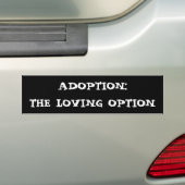 AANNEMING:DE LOPENDE OPTIE BUMPERSTICKER (Op auto)