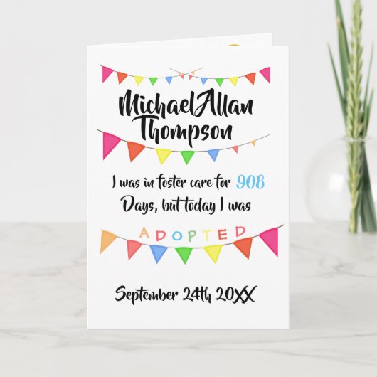 Aanneming door de partij Foster Care (Voorkant)