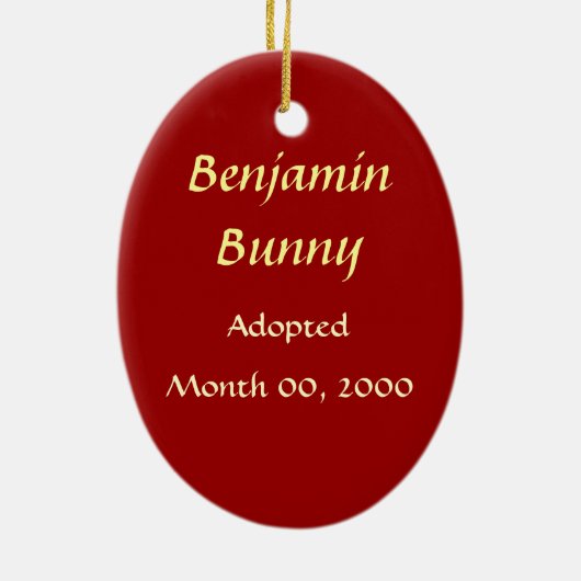 Aanneming Foto Keepomwille Ornament (Achterkant)