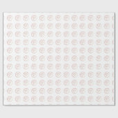 Aanneming, Gele Stippen met rood hart Cadeaupapier (Vlak)