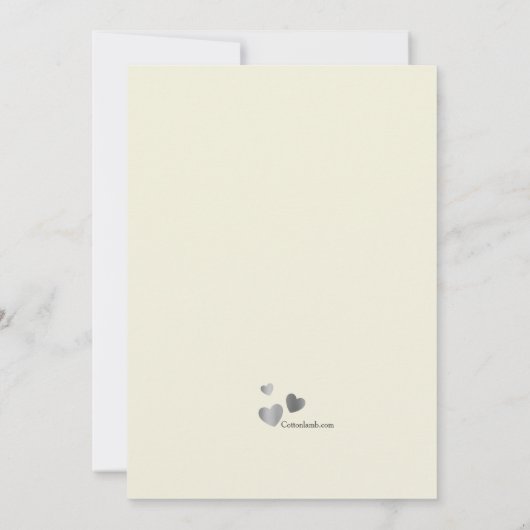 Aanneming maakte ons een familieaankondiging aankondiging (Achterkant)