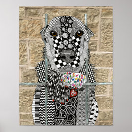 Aanneming van de hond van de dierencontainer poster