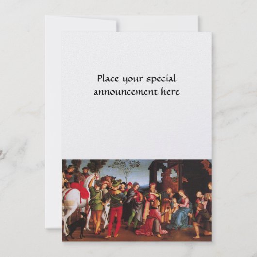 AANNEMING VAN DE kerstpartij MAGI Kaart (Achterkant)