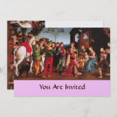 AANNEMING VAN DE kerstpartij MAGI Kaart (Voorkant / Achterkant)