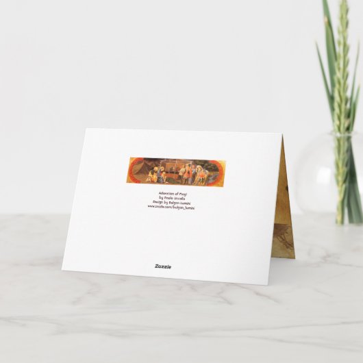 AANNEMING VAN DE MAGI FEESTDAGEN KAART (Achterkant)