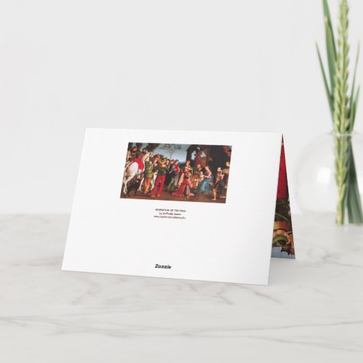 AANNEMING VAN DE MAGI FEESTDAGEN KAART (Achterkant)