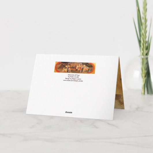 AANNEMING VAN DE MAGI FEESTDAGEN KAART (Achterkant)