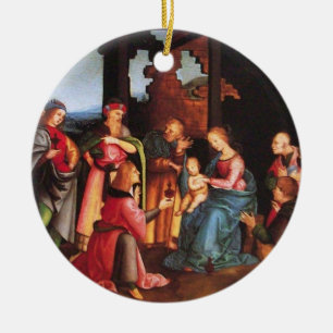 AANNEMING VAN DE MAGI KERAMISCH ORNAMENT