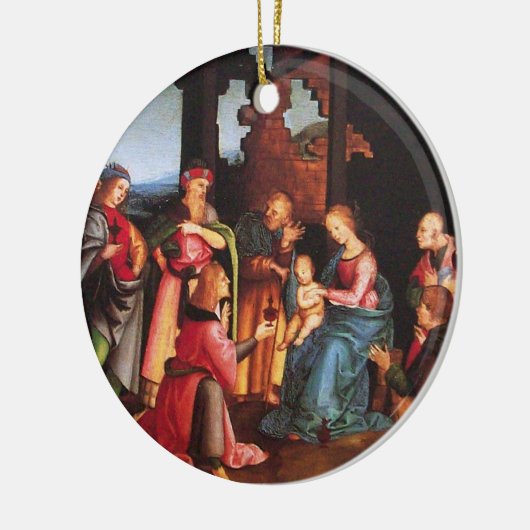 AANNEMING VAN DE MAGI KERAMISCH ORNAMENT (Links)