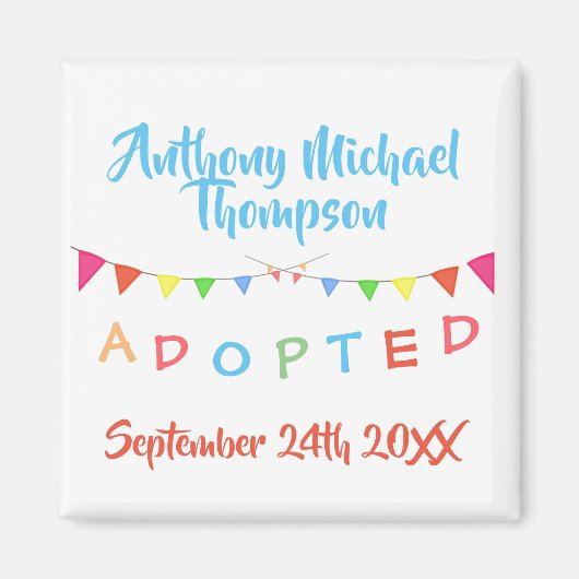 Aanneming van Foster Care Party Magnet (Voorkant)