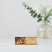 AANNEMING VAN HET MAGI NATIVITEITSPARCHMENT MINI VISITEKAARTJE (Staand voorkant)