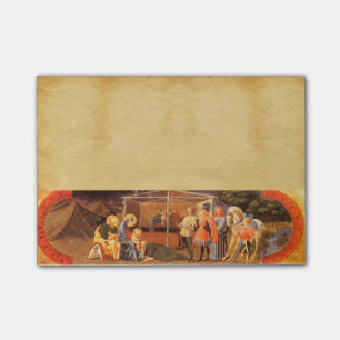 AANNEMING VAN HET MAGI NATIVITEITSPARCHMENT POST-IT® NOTES