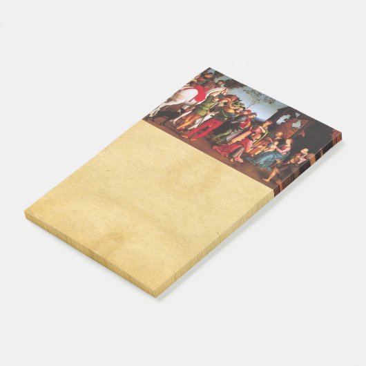 AANNEMING VAN HET MAGI NATIVITEITSPARCHMENT POST-IT® NOTES (Schuin)