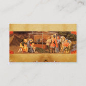 AANNEMING VAN HET MAGI NATIVITEITSPARCHMENT VISITEKAARTJE (Achterkant)