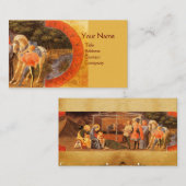 AANNEMING VAN HET MAGI NATIVITEITSPARCHMENT VISITEKAARTJE (Voorkant / Achterkant)