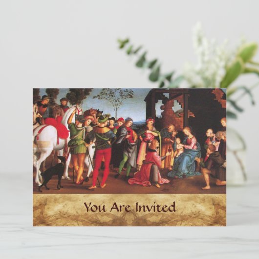 AANNEMING VAN HET MAGI-perkament Kaart (Staand voorkant)