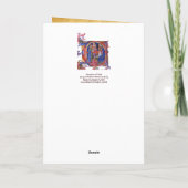 AANNEMING VAN HET PARCHMENT Blue Gem VAN MAGI CHRI Feestdagen Kaart (Achterkant)