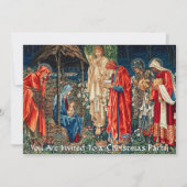 AANNEMING VAN MAGI ,Burne-Jones-kerstfeest Kaart (Voorkant)