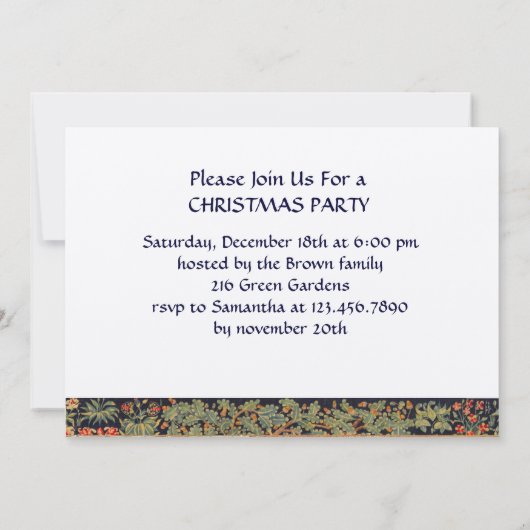 AANNEMING VAN MAGI ,Burne-Jones-kerstfeest Kaart (Achterkant)