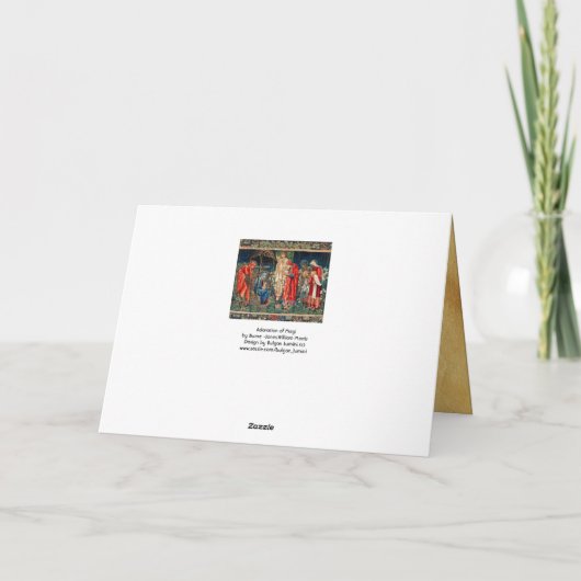 AANNEMING VAN MAGI, Burne-Jones Old Irish Blessing Kaart (Achterkant)