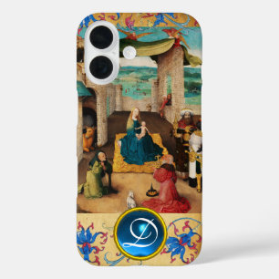 AANNEMING VAN MAGI CHRISTMAS PARCHMENT GEM MONOGRA iPhone 16 HOESJE