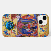 AANNEMING VAN MAGI CHRISTMAS PARCHMENT MONOGRAM Case-Mate iPhone CASE (Achterkant (horizontaal))