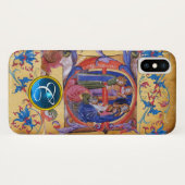 AANNEMING VAN MAGI CHRISTMAS PARCHMENT MONOGRAM Case-Mate iPhone CASE (Achterkant (horizontaal))