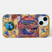 AANNEMING VAN MAGI CHRISTMAS PARCHMENT MONOGRAM Case-Mate iPhone CASE (Achterkant (horizontaal))