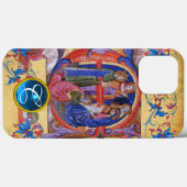 AANNEMING VAN MAGI CHRISTMAS PARCHMENT MONOGRAM Case-Mate iPhone CASE (Achterkant (horizontaal))