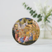 AANNEMING VAN MAGI Fra Angelico, Gemstone, Kerstmi Kaart (Staand voorkant)