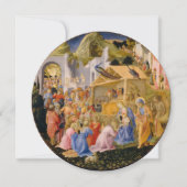 AANNEMING VAN MAGI Fra Angelico, Gemstone, Kerstmi Kaart (Voorkant)