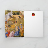 AANNEMING VAN MAGI Fra Angelico, Kerstmis Feestdagen Kaart (Binnen)