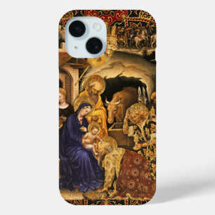 AANNEMING VAN MAGI Gentile Da Fabriano, Kerstmis iPhone 15 Case