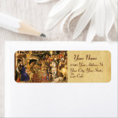 AANNEMING VAN MAGI Gentile Da Fabriano, Kerstmis Etiket (Insitu)