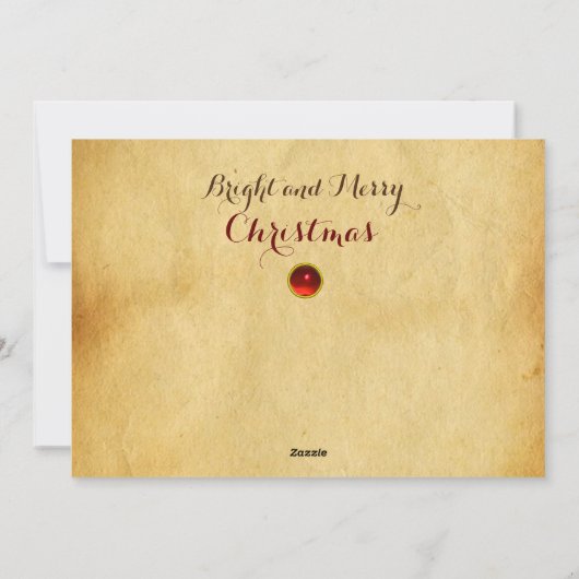 AANNEMING VAN MAGI Gentile Da Fabriano, Kerstmis Feestdagenkaart (Achterkant)