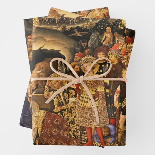 AANNEMING VAN MAGI Gentile Da Fabriano, Kerstmis Inpakpapier Vel (In situ)