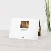 AANNEMING VAN MAGI Gentile Da Fabriano, Kerstmis Kaart (Achterkant)