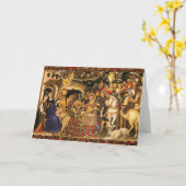 AANNEMING VAN MAGI Gentile Da Fabriano, Kerstmis Kaart (Gele Bloem)