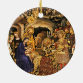 AANNEMING VAN MAGI Gentile Da Fabriano, Kerstmis Keramisch Ornament (Achterkant)