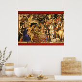 AANNEMING VAN MAGI Gentile Da Fabriano, Kerstmis Poster (Keuken)