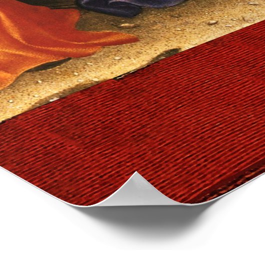 AANNEMING VAN MAGI Gentile Da Fabriano, Kerstmis Poster (Hoek)