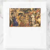 AANNEMING VAN MAGI Gentile Da Fabriano, Kerstmis Rechthoekige Sticker (Tas)