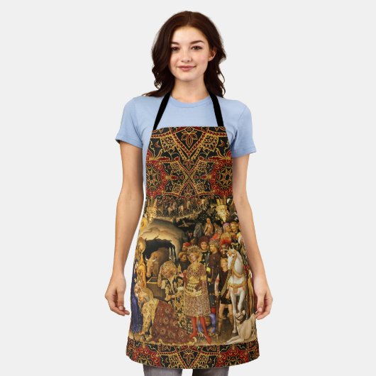 AANNEMING VAN MAGI Gentile Da Fabriano, Kerstmis Schort (Gedragen)