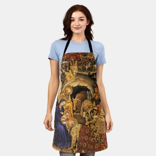 AANNEMING VAN MAGI Gentile Da Fabriano, Kerstmis Schort (Gedragen)